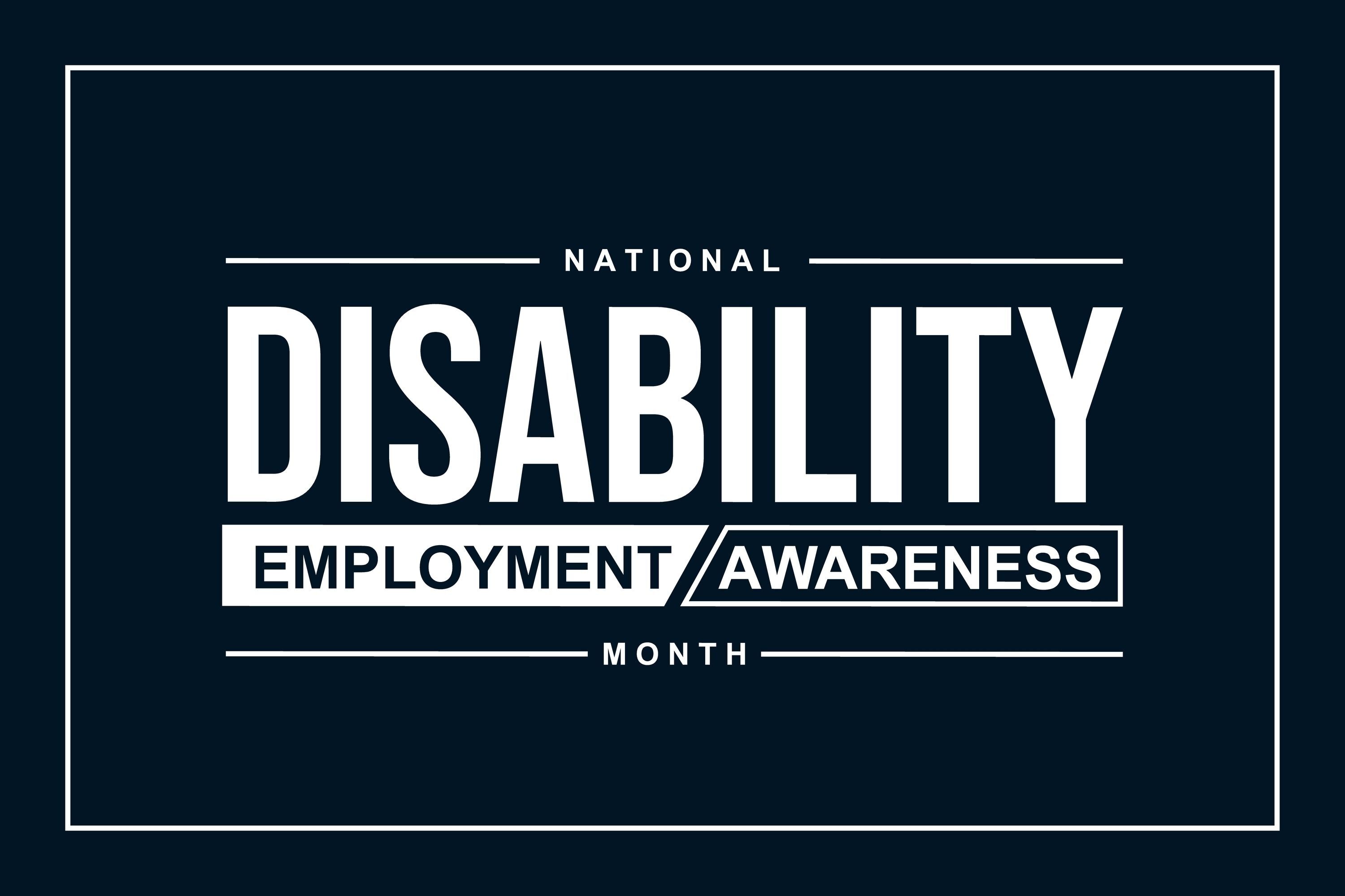 Disability awareness month logo